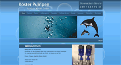 Desktop Screenshot of koesterpumpen.com